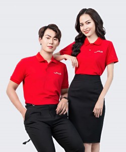 Đồng Phục Áo Polo Đỏ Nổi Bật