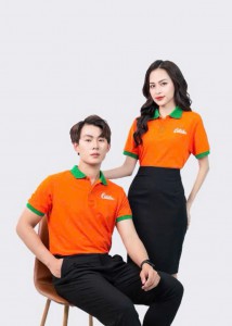 Đồng Phục Áo Polo Cam Sáng Tạo
